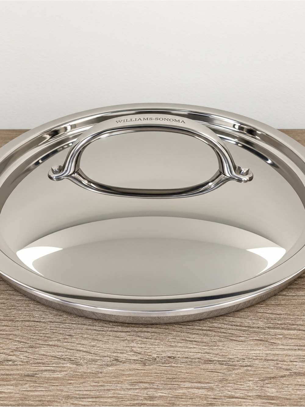 Williams Sonoma Stainless Steel Replacement Lid 10" Diameter LID ONLY